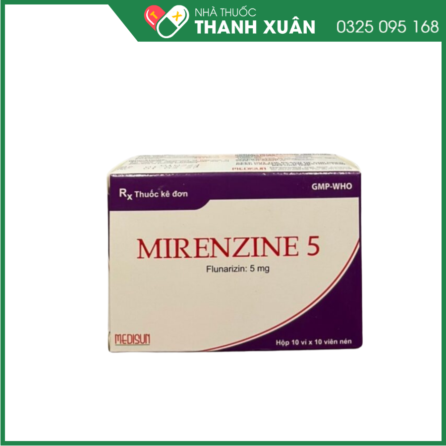 Mirenzine 5 điều trị cơn đau nửa đầu